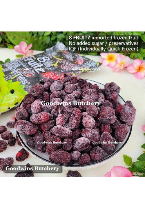 8Fruitz IQF frozen fruit MULBERRY 8 Fruitz 500g